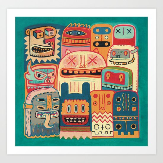 Instant drôlatique-8h37 Art Print