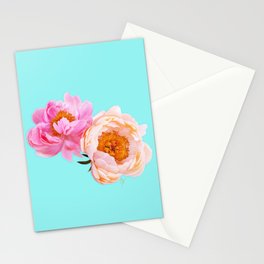Peonies-by-the-Sea Pair Stationery Cards