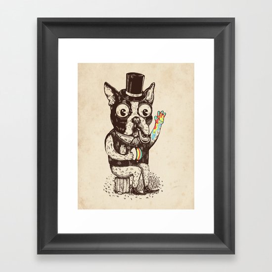 Strange Dog Framed Art Print