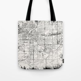 Rockford, USA - Vintage City Map Tote Bag