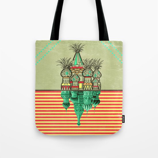 Pineapple architecture Tote Bag