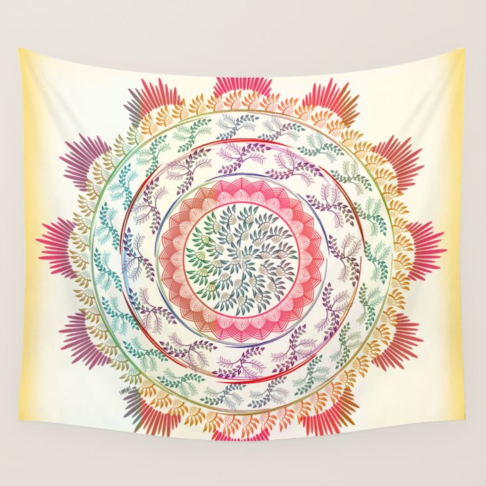 Mandala Wall Tapestry by famenxt Society6