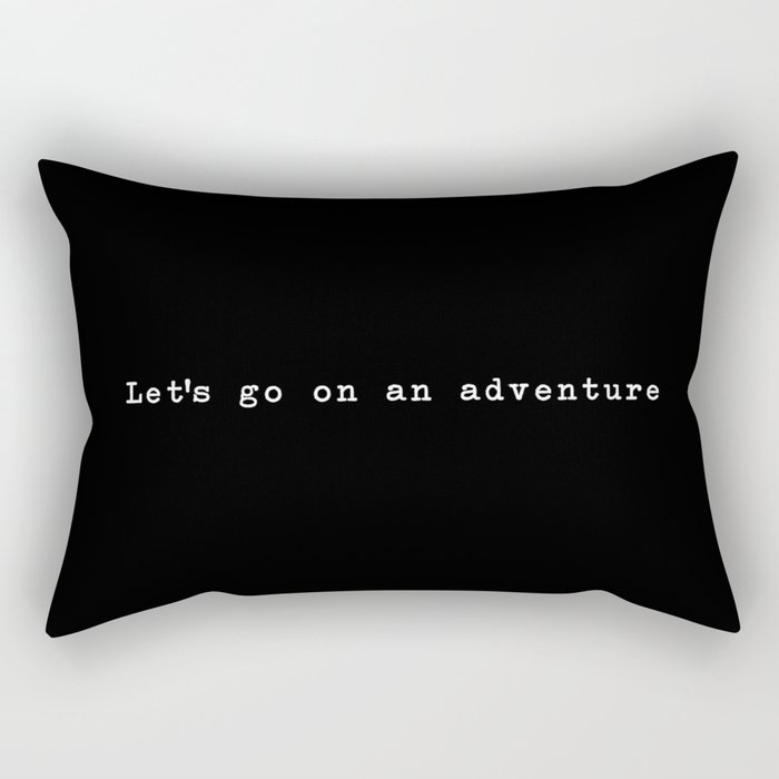 Adventure [Black] Rectangular Pillow