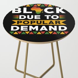 Black due to populaar demand Side Table