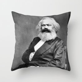 Karl Marx Throw Pillow