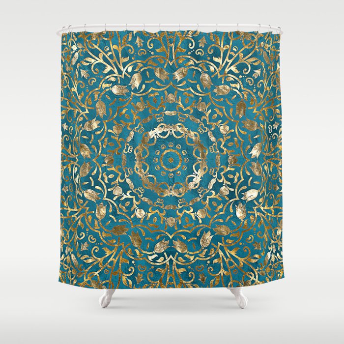 Moroccan Style Mandala Shower Curtain