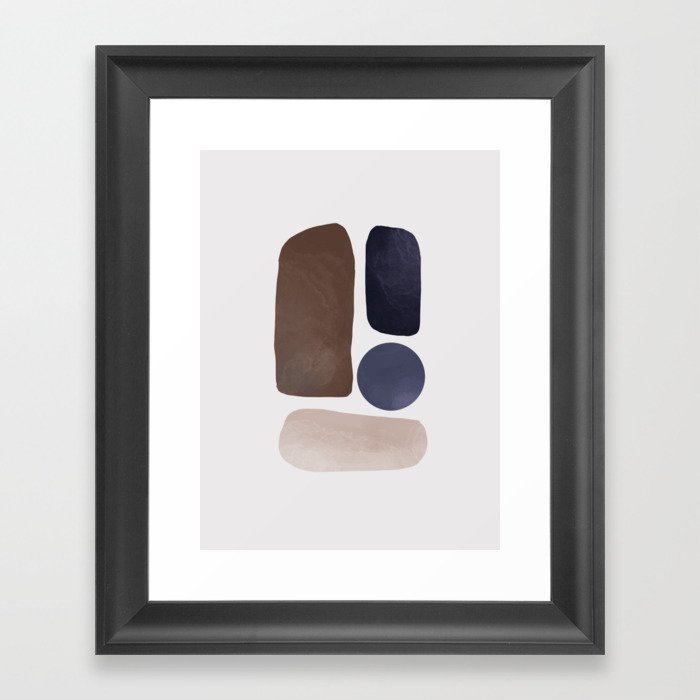 Abstract Figures 5 Framed Art Print