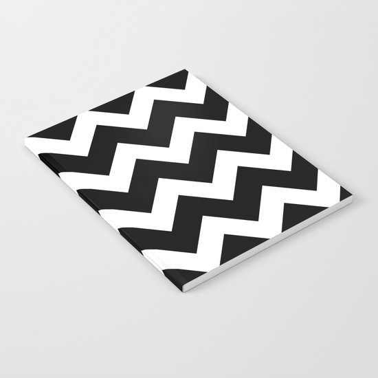 Chevron Black & White Notebook