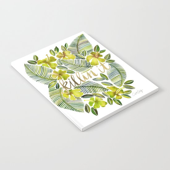 Killin' It – Tropical Yellow Notebook
