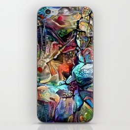 Neon Collage iPhone Skin