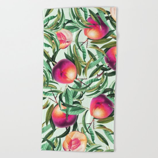 Sweet Peaches #society6 #decor #buyart Beach Towel