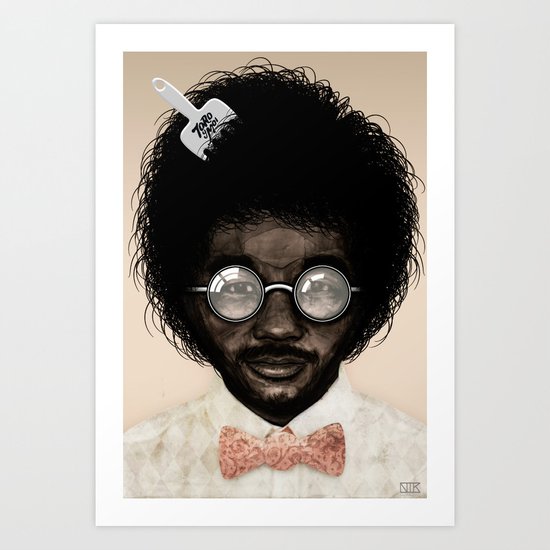 Portrait of Toro Y Moi Art Print