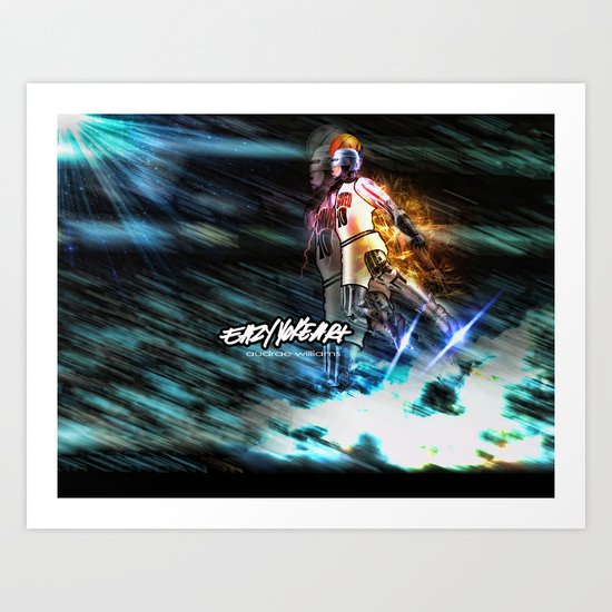 Mj Robo Cop Art Print