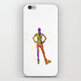 Watercolor Inline Skater iPhone Skin