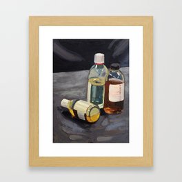 Don't drink chemicals Framed Art Print