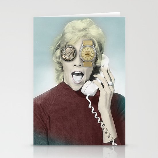 time goes by Stationery Cards