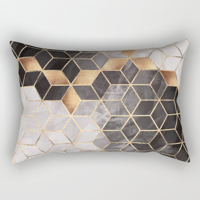 Smoky Cubes Rectangular Pillow