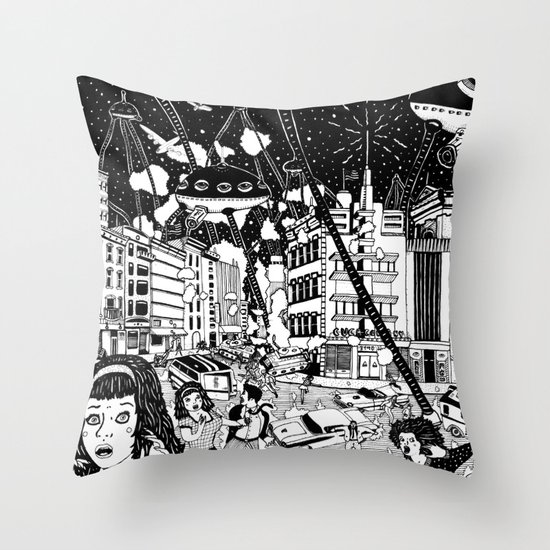 paranoia Throw Pillow