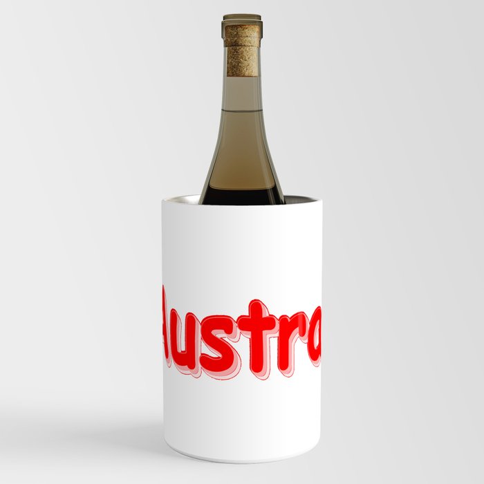 "#Australia" Cute Design. Buy Now Wine Chiller