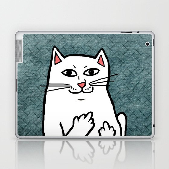 Naughty Cat Laptop & iPad Skin