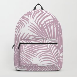 Modern tropical lavender palm tree floral Backpack