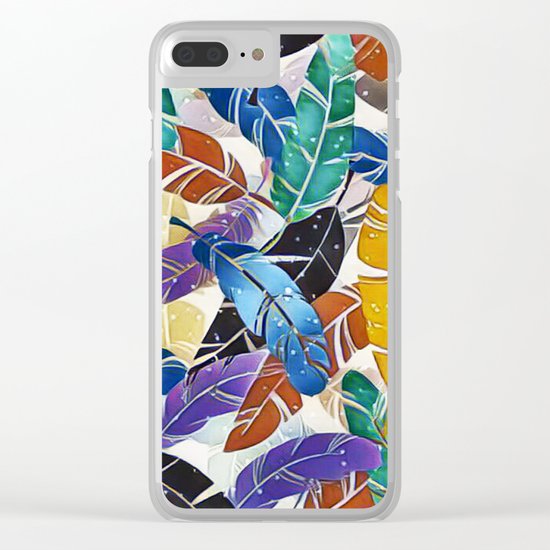 Fabulous Feathers Clear iPhone Case