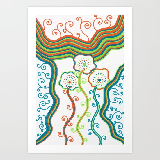 Glow Garden Art Print
