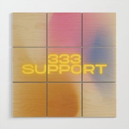 Angel Number: Aura 333 Support Wood Wall Art