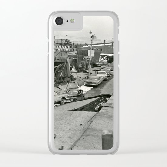 Disaster old photo Clear iPhone Case