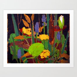 Tom Thomson - Water Flowers - Canada, Canadian Oil Painting - Group of Seven Art Print