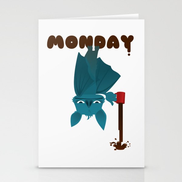 Bat Monday Stationery Cards