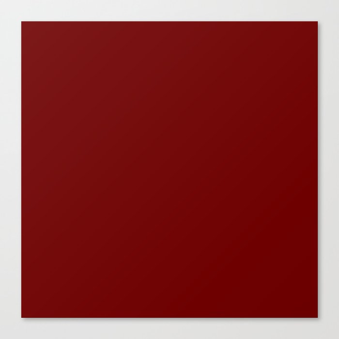 Solid Dark Red Canvas Print