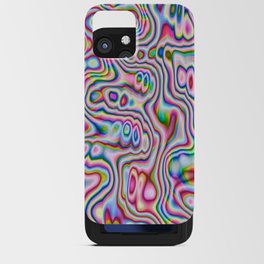Psychedelic colorful iPhone Card Case