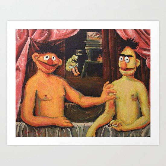Bert Et Un De Ses Frères Art Print