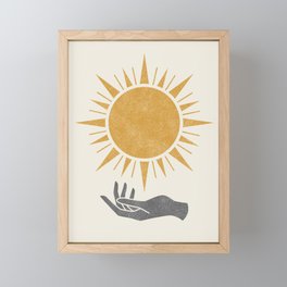 Sunburst Hand Framed Mini Art Print