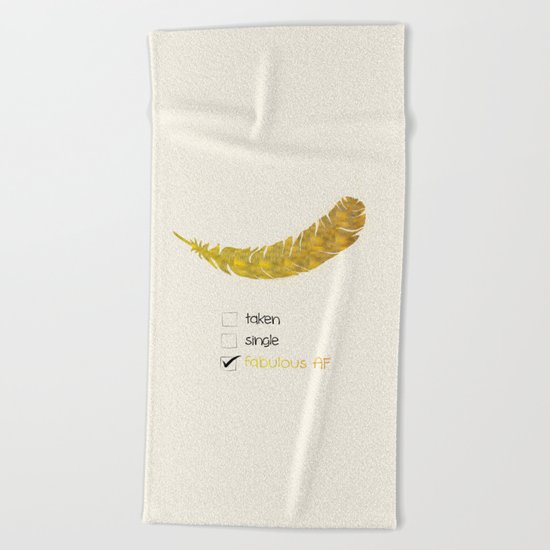 Fabulous AF Beach Towel