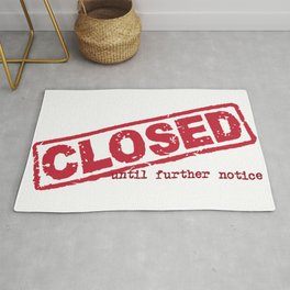 Closed Sign Rug