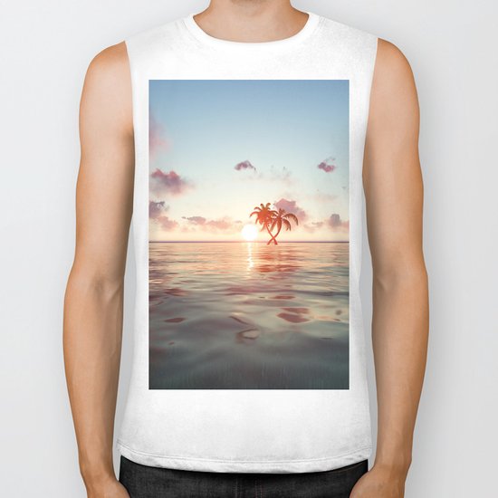 Island in the distance Biker Tank