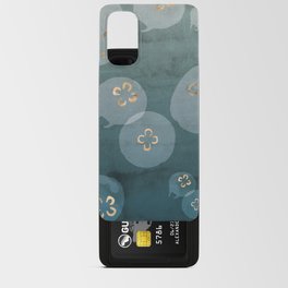 Blue gradient - jellyfish abstract pattern Android Card Case