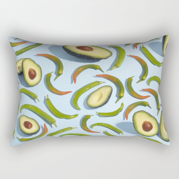 Chilli and avocado Rectangular Pillow