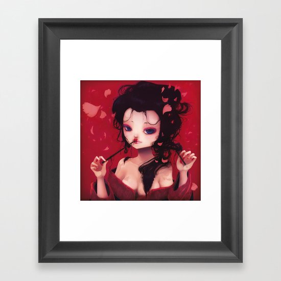Geisha Framed Art Print