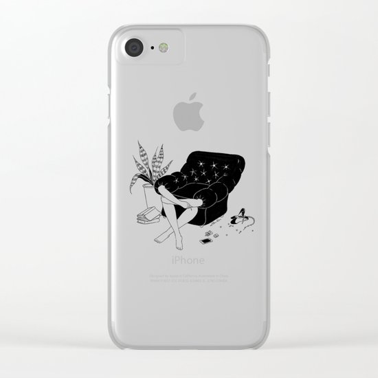 Sunday Mood Clear iPhone Case