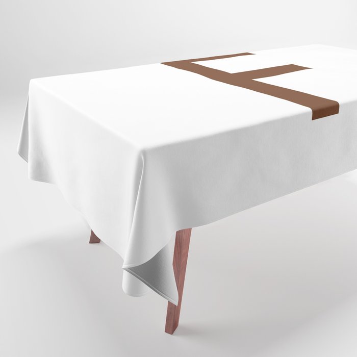 LETTER F (BROWN-WHITE) Tablecloth