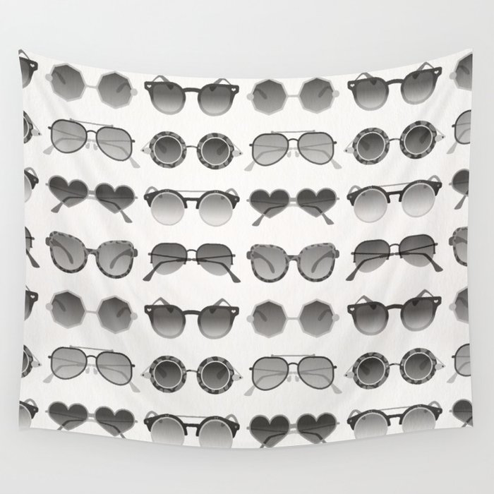 Sunglasses Collection – Black Palette Wall Tapestry