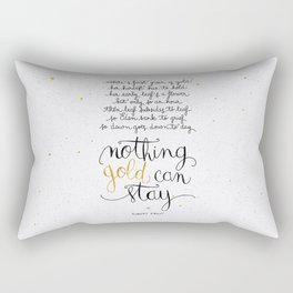 Nothing gold can stay Rectangular Pillow