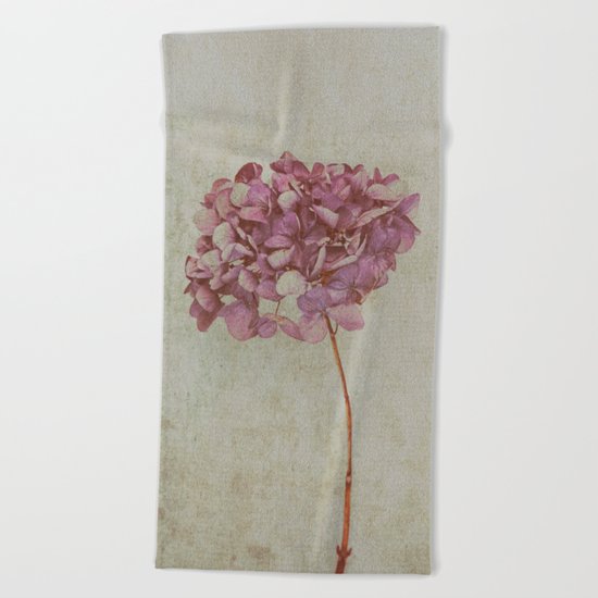 Vintage Hydrangea Beach Towel
