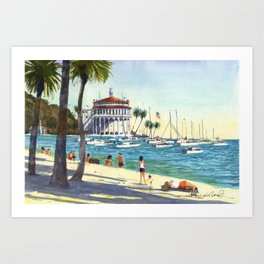 Avalon, Catalina Island Art Print