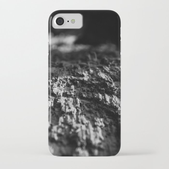 B&W Bored Wood iPhone Case