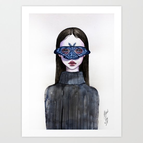 Butterfly Eyes Art Print