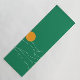 Mountains - Emerald Yoga Mat
